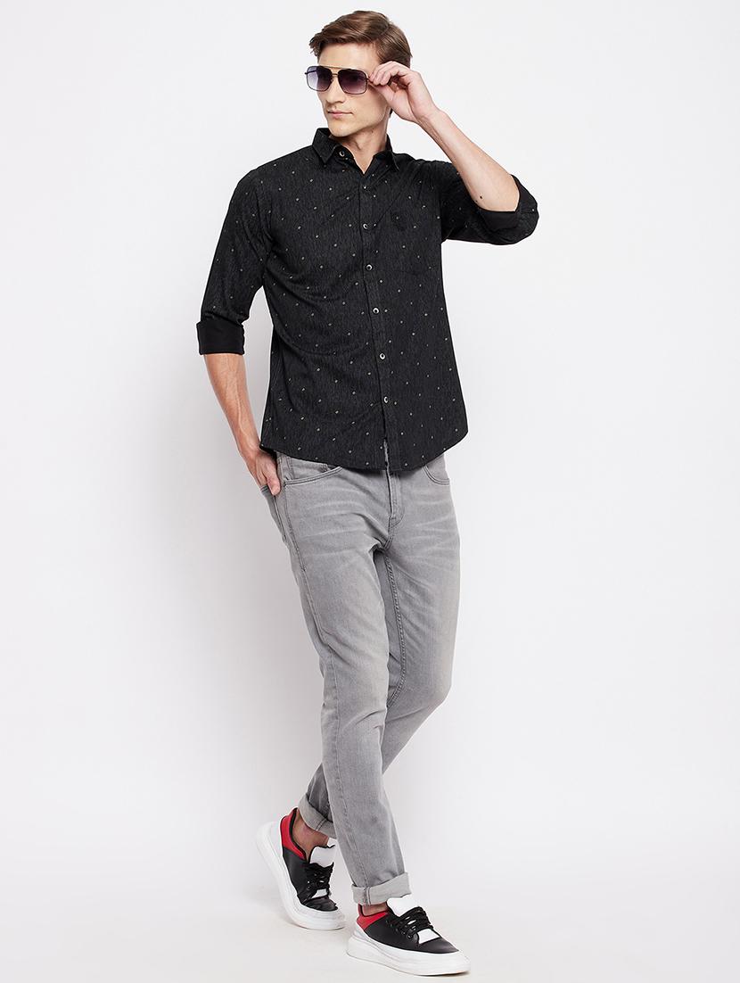 black printed casual shirt - 18356811 - Zoom Image - 5