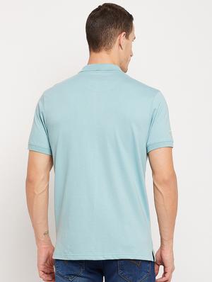 blue printed polo t-shirt - 18356850 - Standard Image - 4