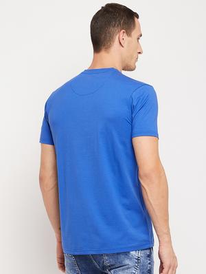 blue front print t-shirt - 18356852 - Standard Image - 4