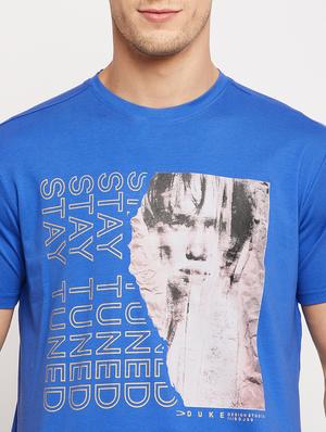 blue front print t-shirt - 18356852 - Standard Image - 5