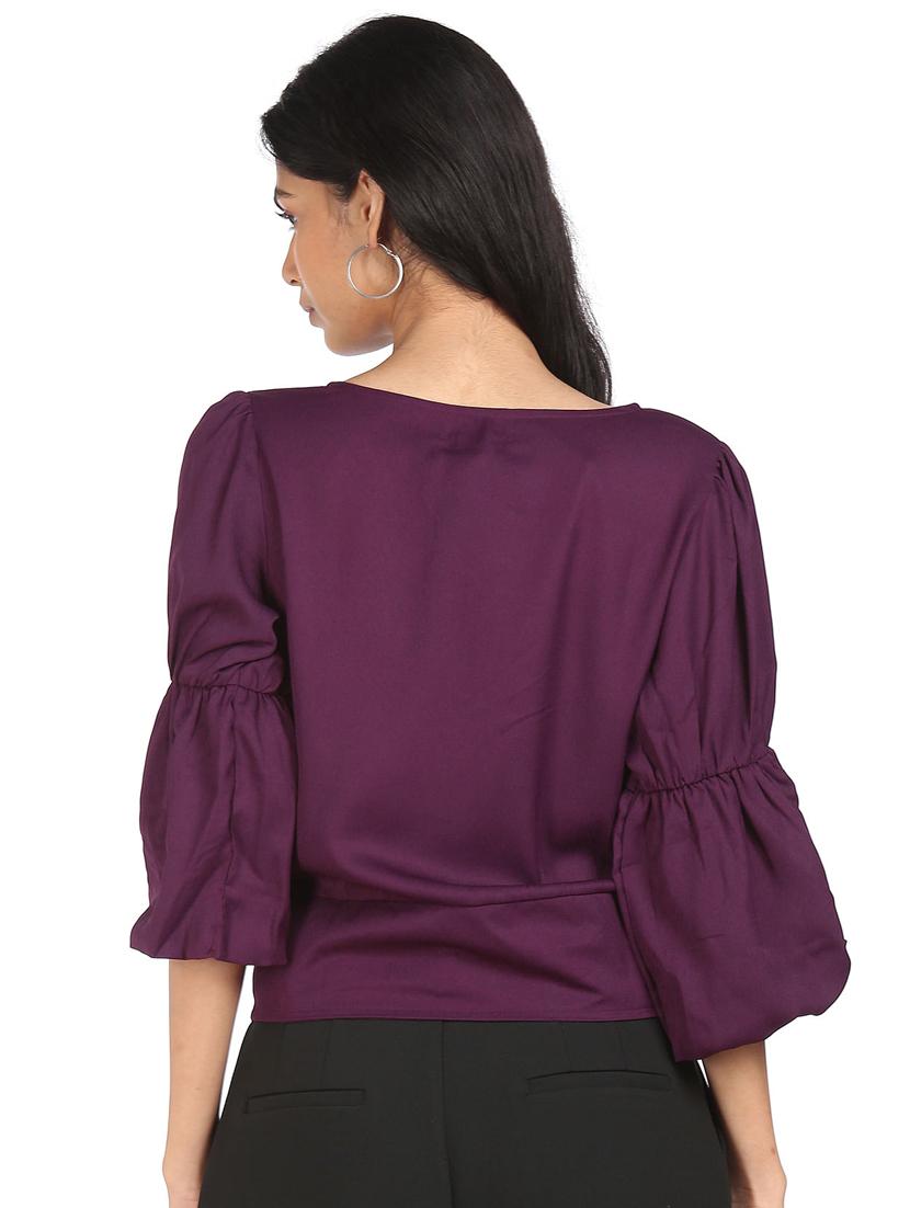 long sleeved solid regular top - 18357437 - Zoom Image - 3