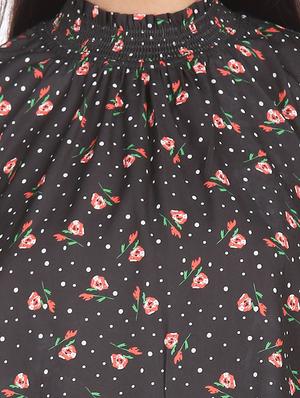 flute sleeved printed regular top - 18357494 - Standard Image - 5