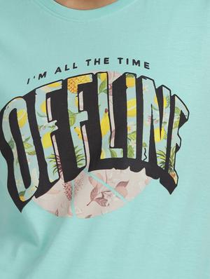 round neck graphic tee - 18358517 - Standard Image - 5