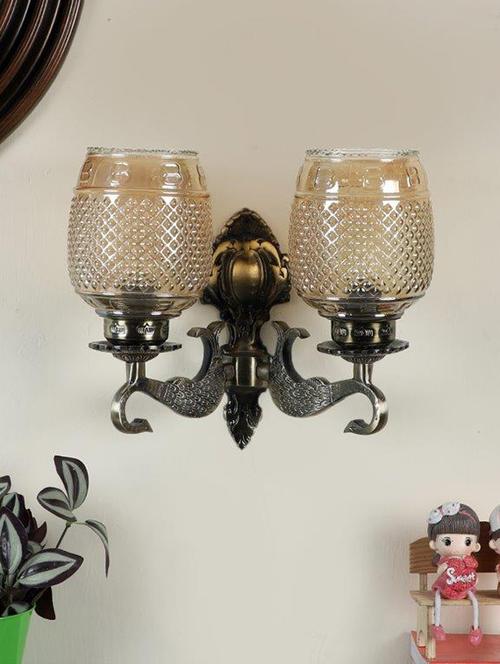 trinquil antique brass aluminium wall light - 18358884 - Standard Image - 1