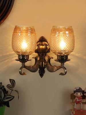 trinquil antique brass aluminium wall light - 18358884 - Standard Image - 2