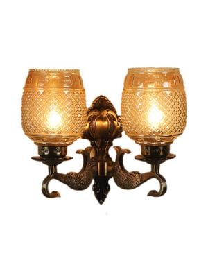 trinquil antique brass aluminium wall light - 18358884 - Standard Image - 4