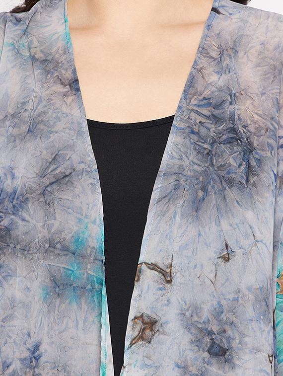 three querter sleeve tie & dye regular shrug - 18359179 - Zoom Image - 5