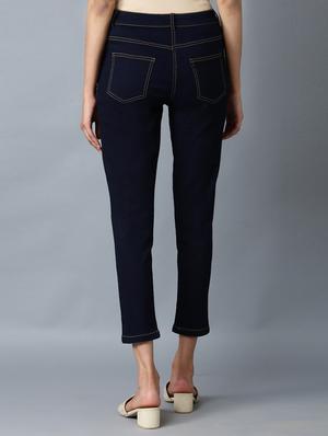 mid rise solid others trouser - 18359250 - Standard Image - 4