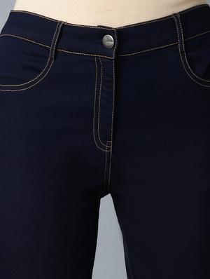 mid rise solid others trouser - 18359250 - Standard Image - 6