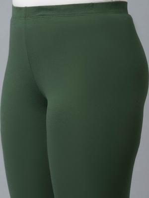 green cotton blend churidar - 18359294 - Standard Image - 6
