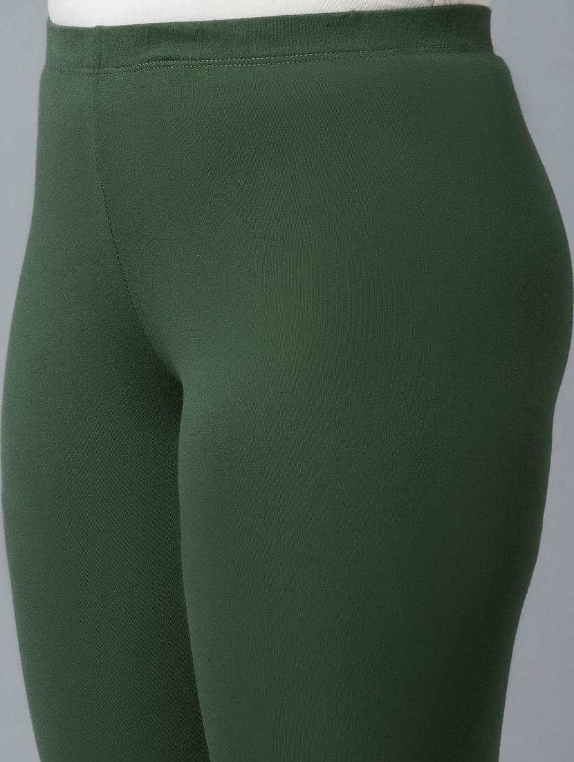 green cotton blend churidar - 18359294 - Zoom Image - 6