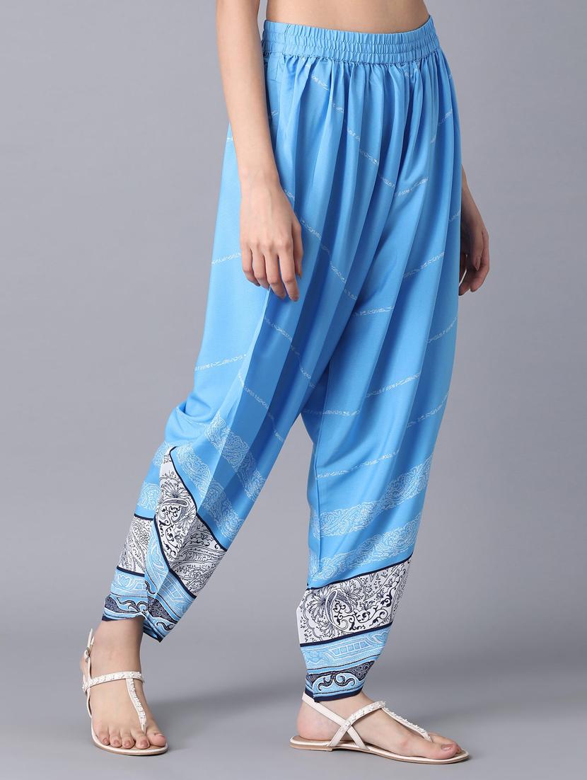 orange cotton regular salwars - 18359346 - Zoom Image - 3