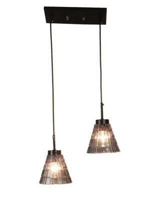 smoky black iron cluster hanging - bulb not included - 18359681 - Standard Image - 4