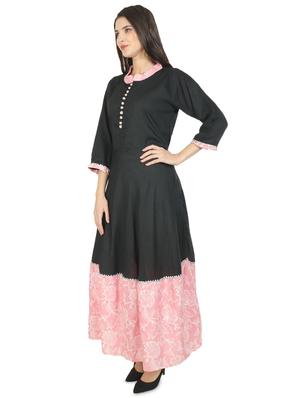 floral print tiered ethnic dress - 18359797 - Standard Image - 2