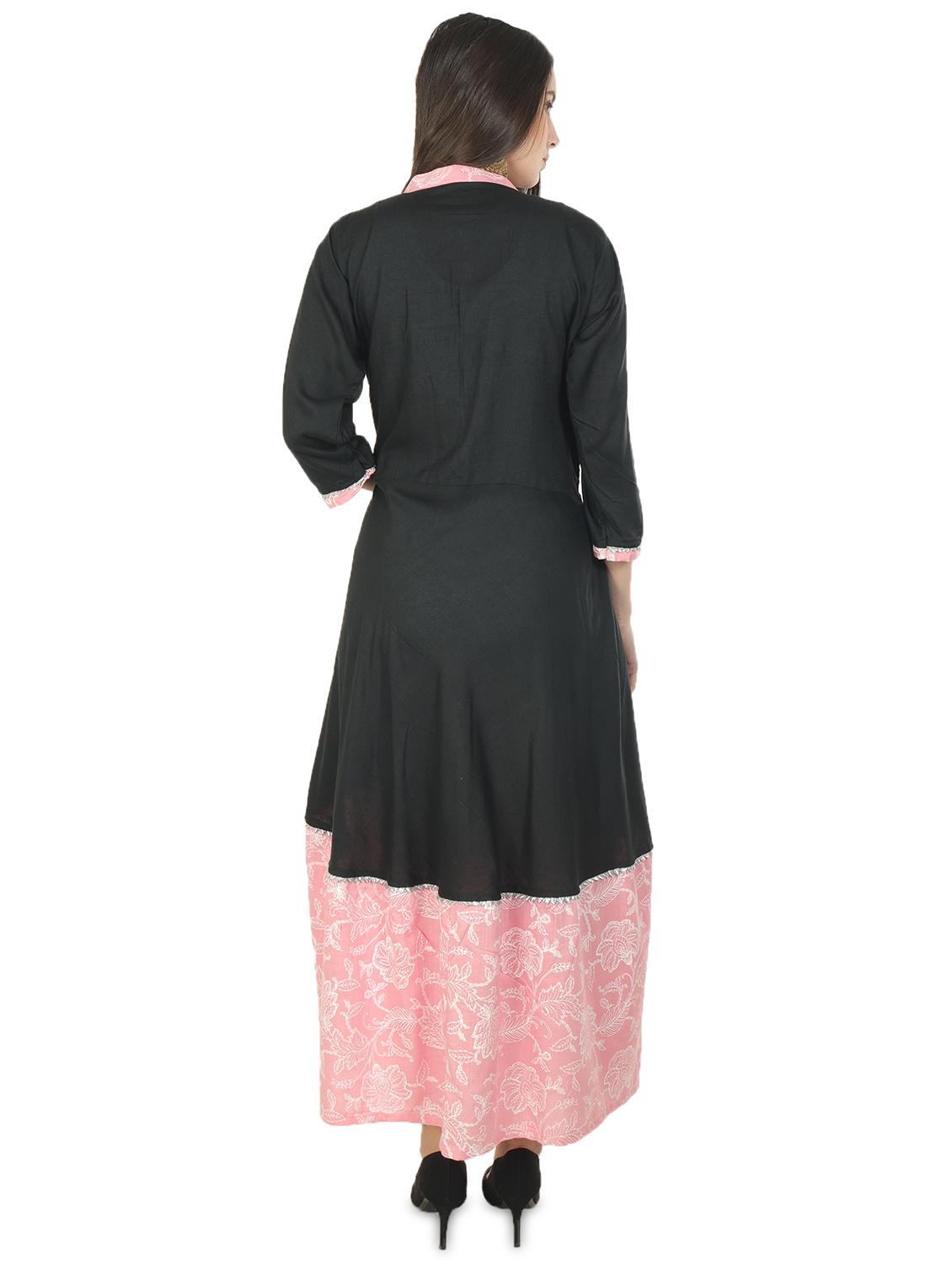 floral print tiered ethnic dress - 18359797 - Zoom Image - 3