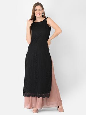 high rise solid flared palazzo - 18360221 - Standard Image - 5
