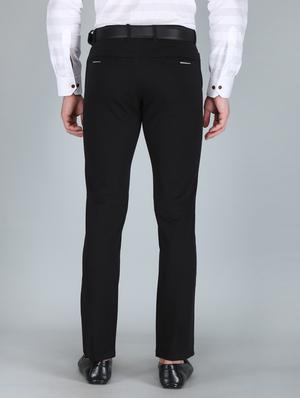 black solid formal trouser - 18360288 - Standard Image - 3