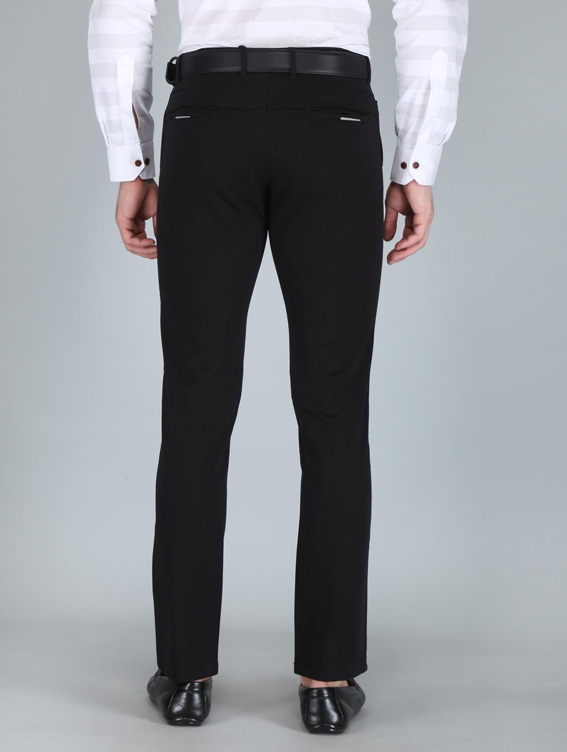 black solid formal trouser - 18360288 - Zoom Image - 3