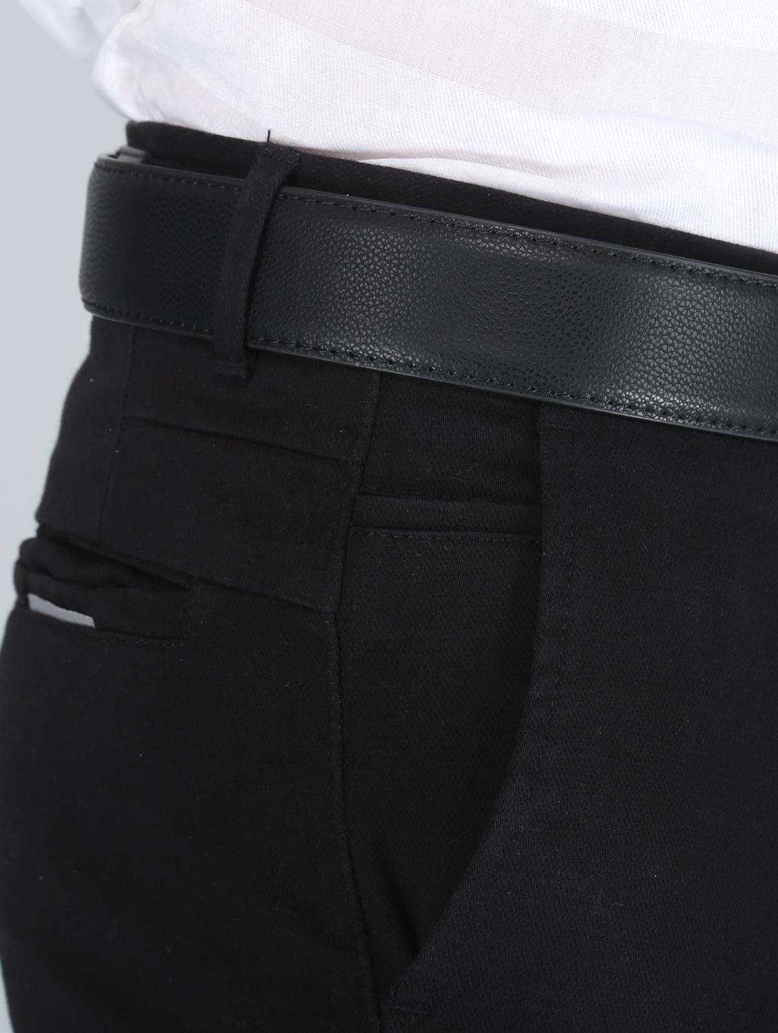 black solid formal trouser - 18360288 - Zoom Image - 5