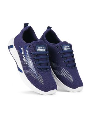 blue lace up sport shoe - 18360711 - Standard Image - 4