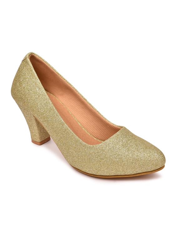 beige synthetic slip on pumps - 18361484 - Zoom Image - 1