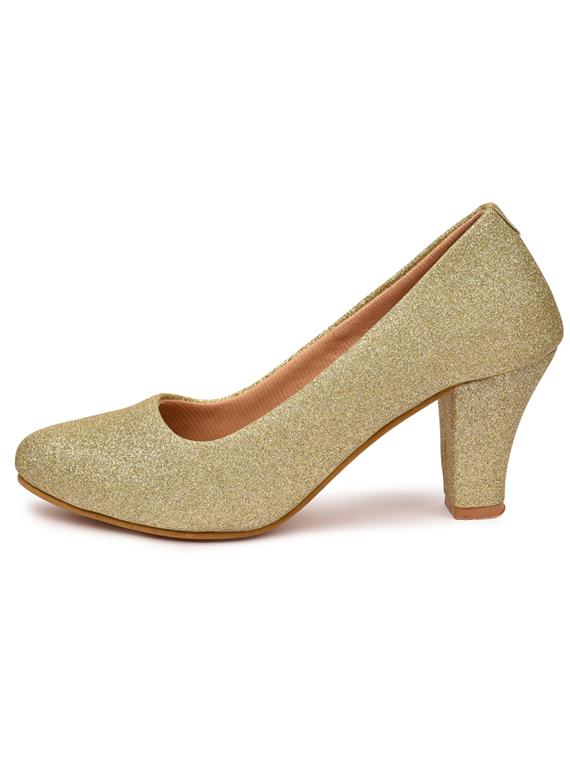 beige synthetic slip on pumps - 18361484 - Zoom Image - 2
