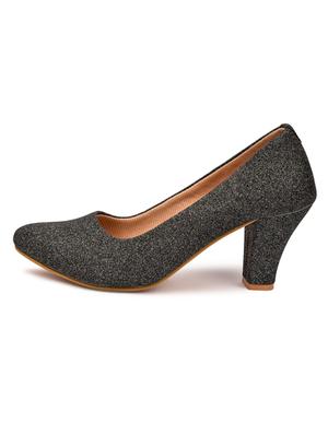 grey synthetic slip on pumps - 18361486 - Standard Image - 2