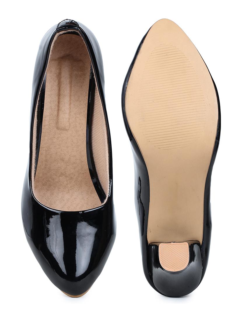 black patent leather slip on pumps - 18361626 - Zoom Image - 6