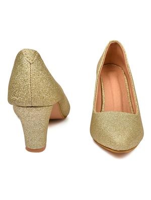 beige synthetic slip on pumps - 18361628 - Standard Image - 4