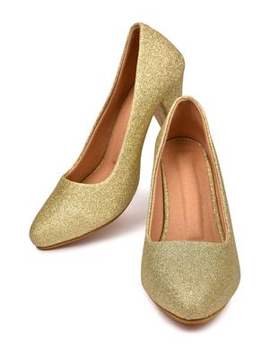 beige synthetic slip on pumps - 18361628 - Standard Image - 5
