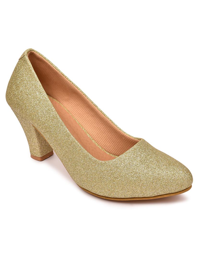 beige synthetic slip on pumps - 18361628 - Zoom Image - 1