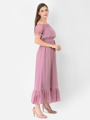 tie front solid flared dress - 18362228 - Standard Image - 2