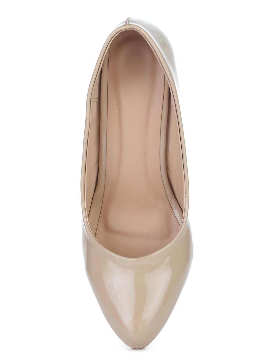 beige synthetic slip on pumps - 18362384 - Zoom Image - 4