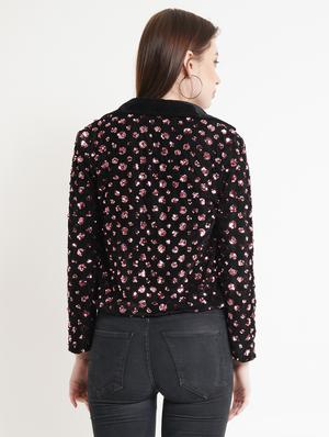 long sleeved sequence shrug - 18363219 - Standard Image - 3