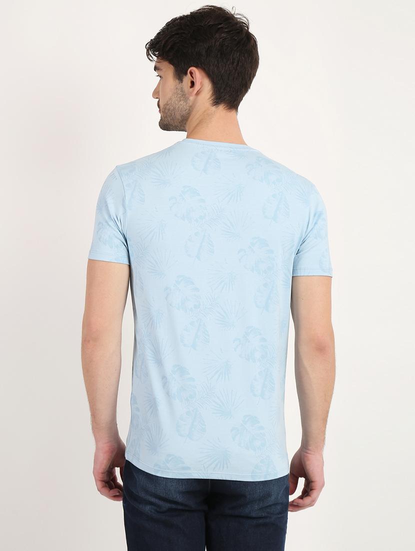 light blue over print t-shirt - 18363315 - Zoom Image - 4