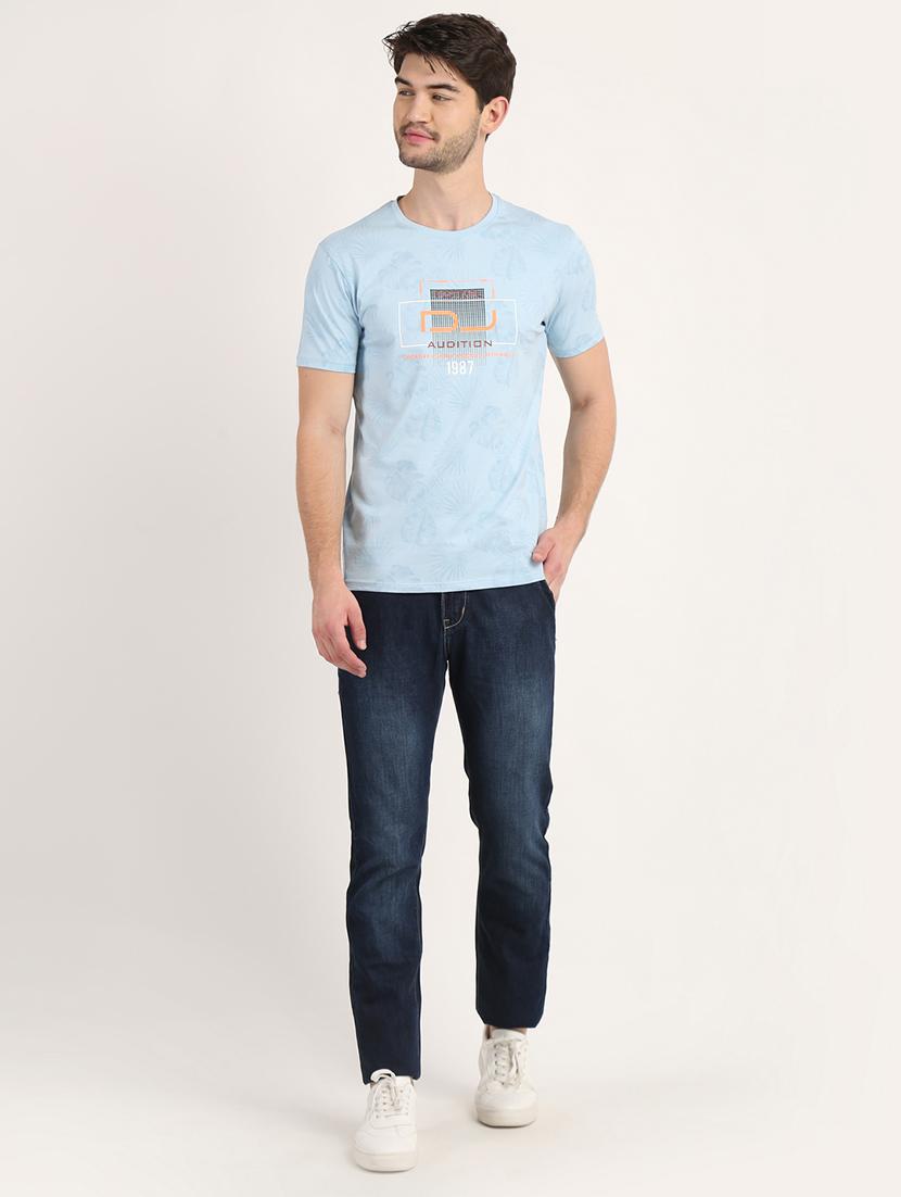 light blue over print t-shirt - 18363315 - Zoom Image - 6