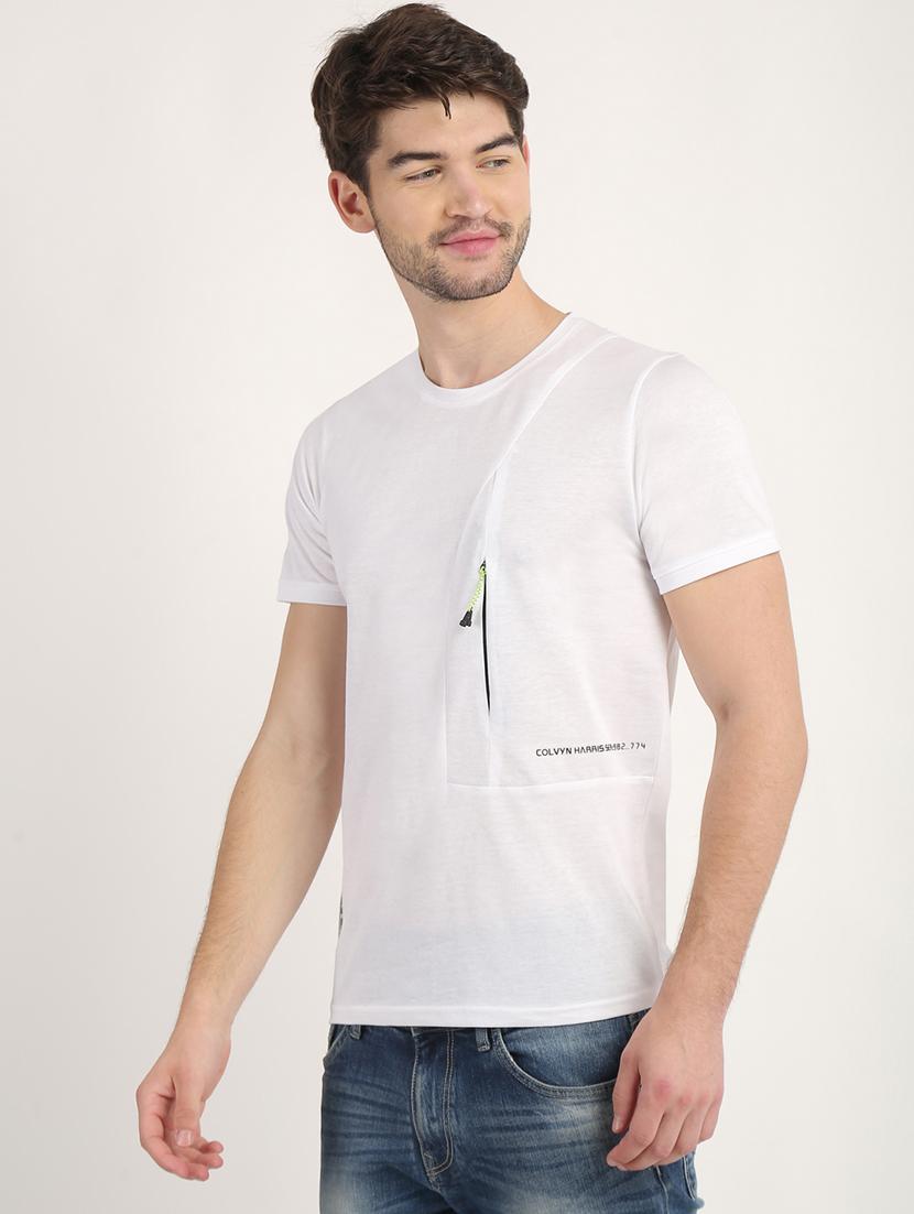 white solid t-shirt - 18363333 - Zoom Image - 2