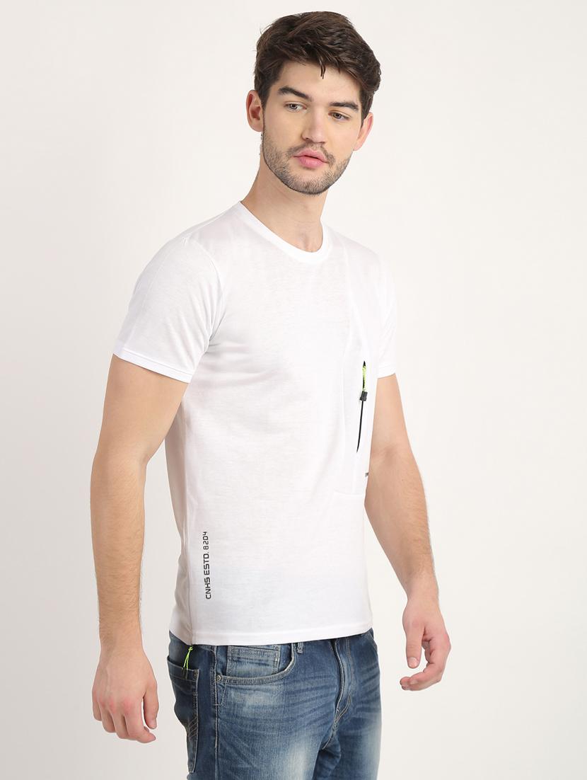 white solid t-shirt - 18363333 - Zoom Image - 3