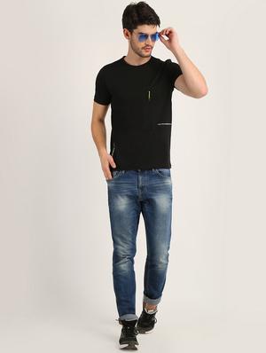 black solid t-shirt - 18363340 - Standard Image - 5