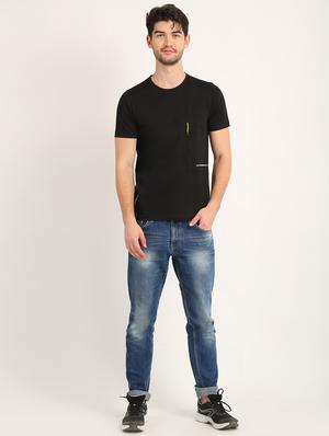 black solid t-shirt - 18363340 - Standard Image - 6