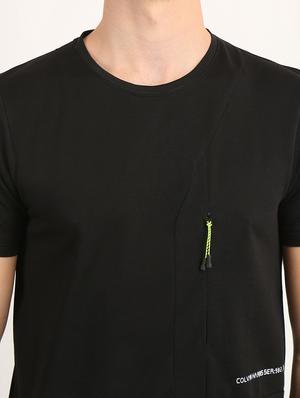 black solid t-shirt - 18363340 - Standard Image - 7