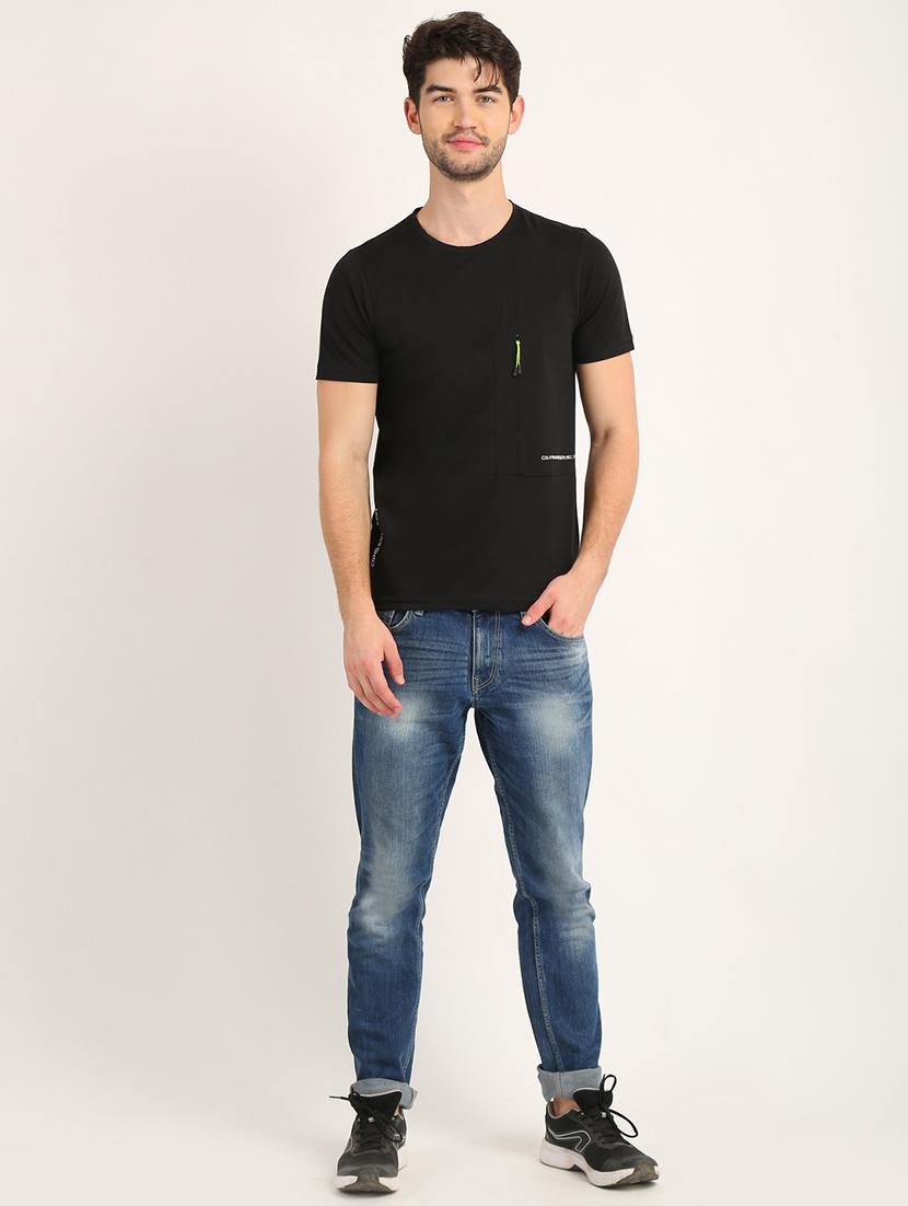 black solid t-shirt - 18363340 - Zoom Image - 6