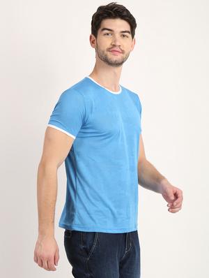light blue camouflage polo t-shirt - 18363359 - Standard Image - 3