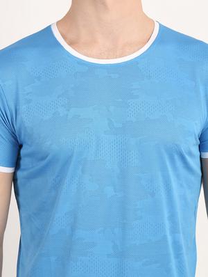 light blue camouflage polo t-shirt - 18363359 - Standard Image - 7