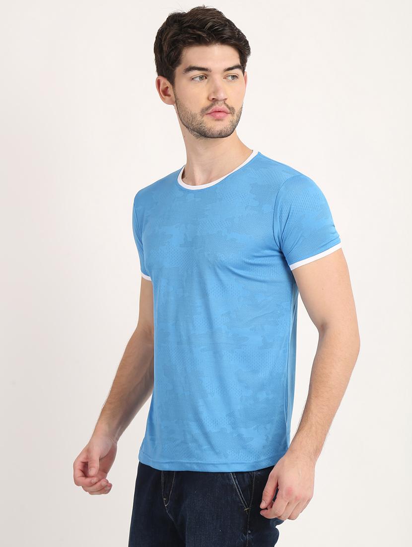 light blue camouflage polo t-shirt - 18363359 - Zoom Image - 2