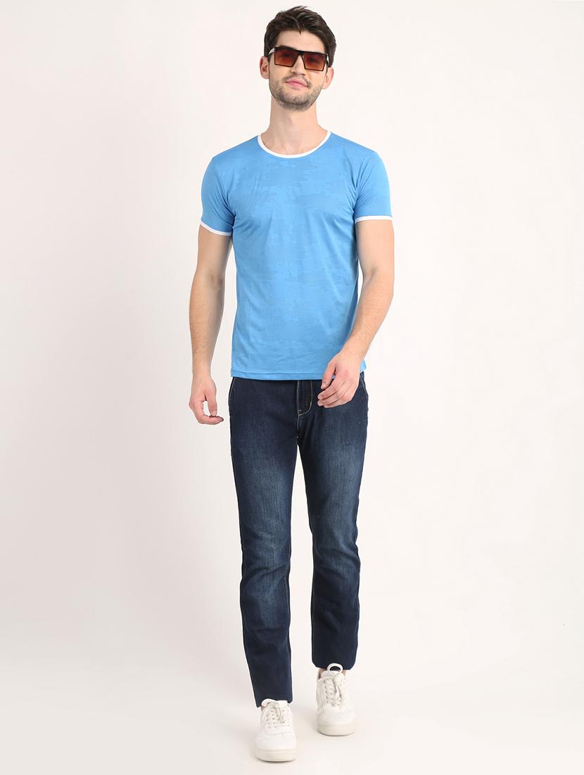 light blue camouflage polo t-shirt - 18363359 - Zoom Image - 5