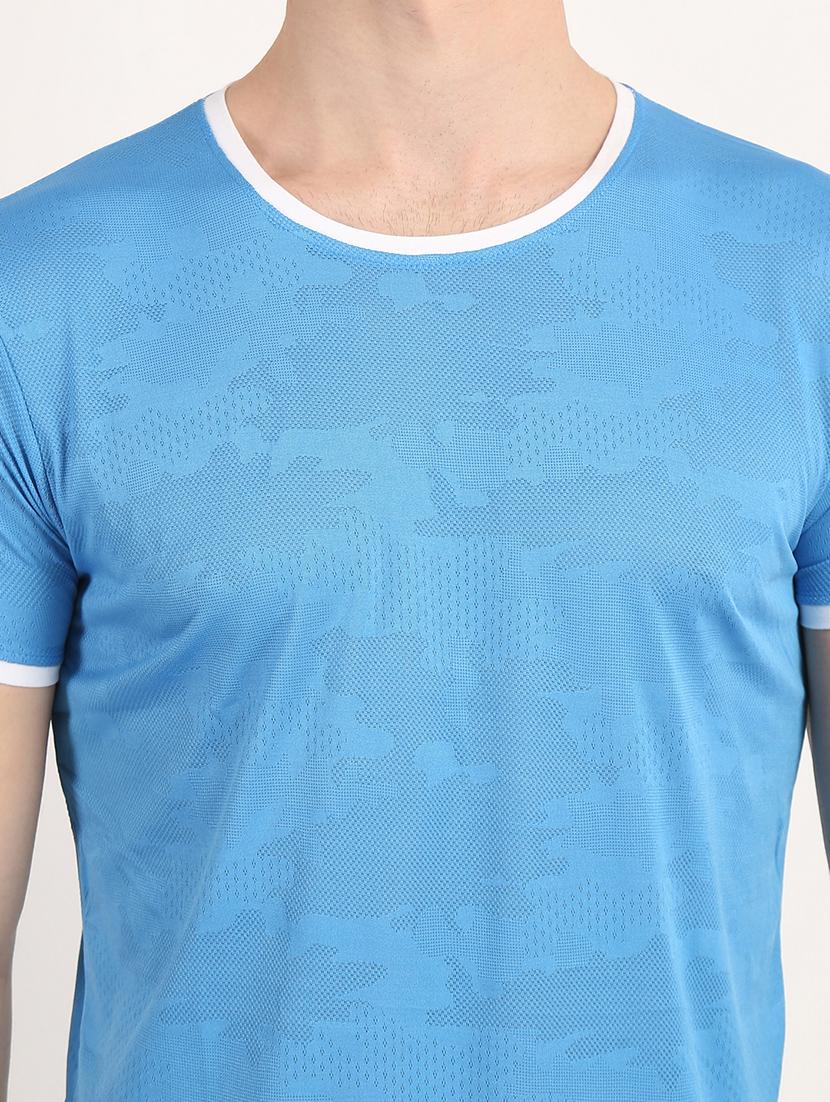 light blue camouflage polo t-shirt - 18363359 - Zoom Image - 7