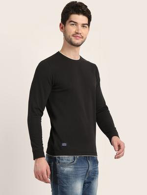 black solid t-shirt - 18363362 - Standard Image - 3