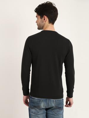 black solid t-shirt - 18363362 - Standard Image - 4