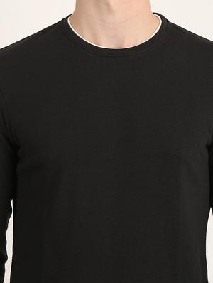 black solid t-shirt - 18363362 - Standard Image - 7
